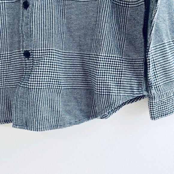 Original Use Mens Medium Long Sleeve Button Down Shirt Hoodie Plaid Soft Adult - Picture 6 of 9